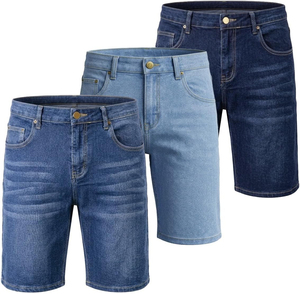 Fashionable High Waist Denim Shorts Summer Casual Super Distressed <b>Jeans</b> Shorts Straight Leg Casual Summer Style 100% Cotton - Product Image 5