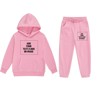 Conjuntos de Ropa para Niños con Logotipo Personalizado al Mejor Precio 2026, Conjuntos Deportivos de Dos Piezas con Pantalones Acampanados, Trajes Deportivos Unisex para Niños - Product Image 1