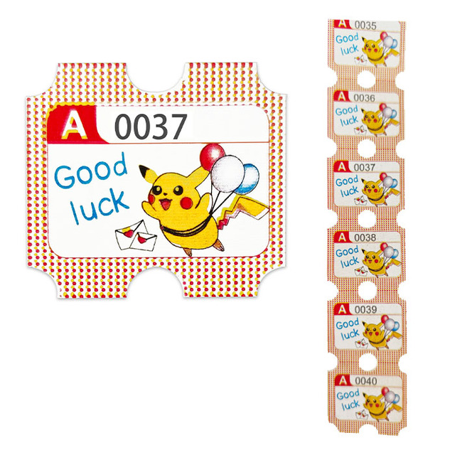 Custom Color 200,000 Sheets Lottery/Arcade Event Tickets for Coin Operated Games
