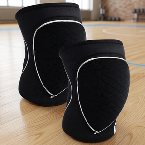 Genouillères de danse en Spandex et Nylon, épaisses, respirantes, antidérapantes, à enfiler, personnalisables avec logo, pour hommes et femmes, souples, pour le printemps et l'hiver - Product Image 2