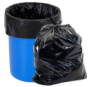 Bolsas de Basura Desechables de Alta Resistencia Prime Enterprises, Grandes, Negras, de Plástico PE, de 45-65 Galones, con Relieve Reforzado y Sellado Térmico - Product Image 1