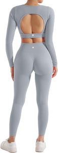Seamless Fitness Sport Wear Women Yoga set High Elastic <b>Low</b> MOQ Gym <b>Bra</b> and Yoga Leggings Set - Product Image 5