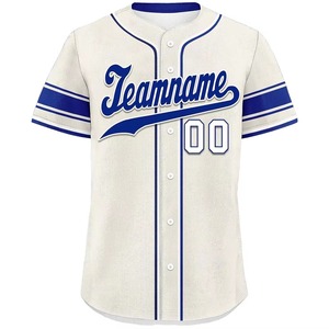 Uniforme de Béisbol Personalizado, Transpirable, de Gran Tamaño, con Diseño de Letras de Vida Silvestre Impreso por Sublimación, 100% Poliéster Antibacteriano - Product Image 1