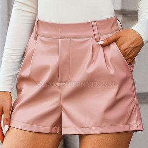 Street Wear Hot Product Low Moq Women <b>Leather</b> <b>Shorts</b> Wholesale Plus Size Women <b>Leather</b> <b>Shorts</b> - Product Image 2