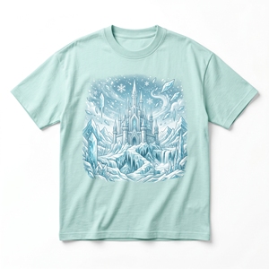 T-shirt Mystic Moth Eye |   T-shirt en coton épais 240 GSM violet prune foncé avec motif d'insecte céleste - Product Image 2