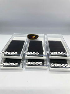 Extensiones de Pestañas de Cabello Sintético al por Mayor, Bandejas de Pestañas 0.03mm Curva C, Cachemira Natural Suave, Negro Mate, Mega Volumen, Personalizadas - Product Image 5