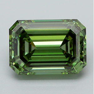 Diamant de laboratoire vert taille émeraude en gros CVD HPHT pour la fabrication de bijoux - Product Image 6