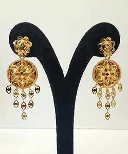 ชุดสร้อยคอจี้ทองคำชุบ 24K ดีไซน์ทันสมัยสำหรับผู้หญิง สไตล์อาหรับ เครื่องประดับชั้นดีสำหรับงานแต่งงานและงานปาร์ตี้ - Product Image 5