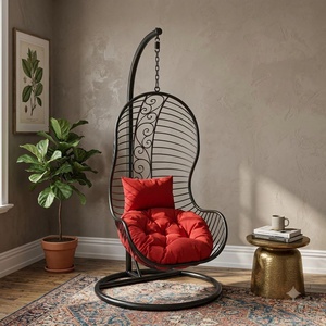 Balançoire de jardin à 3 places en fer forgé galvanisé à chaud, design européen/classique/victorien, robuste - Product Image 4