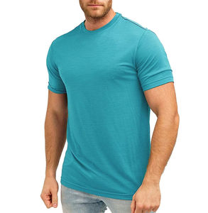 Camiseta Casual para Hombre, Estilo Urbano, Lisa, 100% Algodón, Cuello Redondo, Suave, Cómoda, Manga Corta, Transpirable, Ecológica, Básica - Product Image 4
