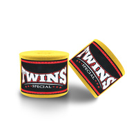 Bandages de boxe thaïlandaise MMA pour jumeaux, personnalisables avec logo, légers, respirants, en mélange de coton élastique, protection 5m