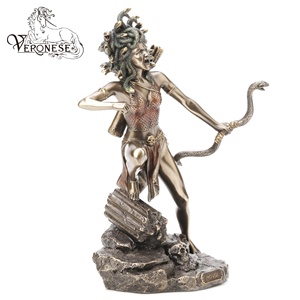 DESIGN VERONESE bipede Medusa tiro con l'arco dipinto a mano arte e figurina in resina da collezione <span class=keywords><strong>mitologia</strong></span> <span class=keywords><strong>greca</strong></span> romana per la decorazione della casa - Product Image 2