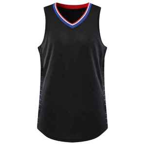 Maillot de basket-ball personnalisé pour adultes, sans manches, respirant, à séchage rapide, antibactérien, tissu à séchage rapide - Product Image 2