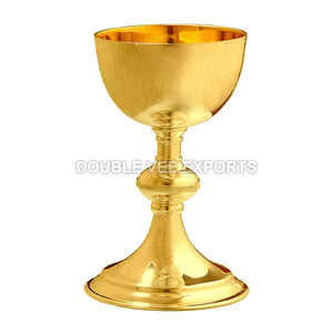 ถ้วยทองเหลืองคริสเตียน | ถ้วยสนทนาสีทองสำหรับใช้ในโบสถ์-ส่งออกวีคู่ - Product Image 2