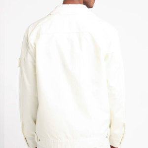 Chaqueta de lona suave para hombre, cuello vuelto, corte regular, impermeable, ecológica. - Product Image 2