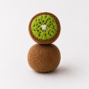 Mahaguthi <b>Craft</b> Conscience Felt Handmade Kiwi Toy for Kids <b>Wool</b> <b>Craft</b> Educational Fruit Shape Unisex 3 6 Years 5.5cm Dia X 5cm - Product Image 4