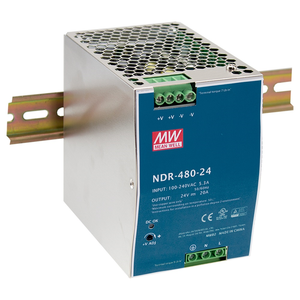 Fuente de Alimentación Mean Well de Envío Rápido, CC 48V 480W, Riel DIN Industrial NDR-480-48, Fuente de Alimentación CC 100% Original con Piezas de Taiwán - Product Image 1