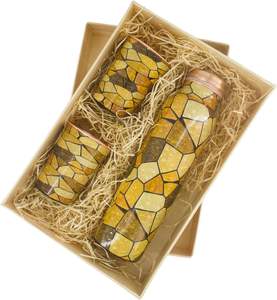 Bouteille d'eau en cuivre ayurvédique de qualité supérieure pour une hydratation quotidienne, bienfaits pour la santé, écologique, anti-fuite, réutilisable - Product Image 5