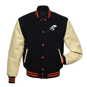 Veste universitaire en laine PIHA SPORTS 2026 pour homme, veste de baseball imperméable et écologique avec manches en cuir véritable pour l'hiver – Vente en gros - Product Image 5