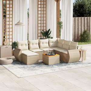 Ensemble de canapés de jardin beige - Product Image 1