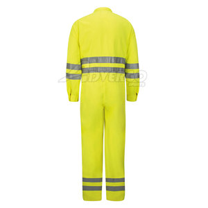 Combinaison de sécurité en coton durable avec manches longues et tissu robuste pour les travailleurs de la fabrication, de la construction et des ateliers - Product Image 2