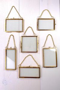 Modern Metal Mirror <b>Frame</b> With Chain Hanging Lightweight Design - Product Image 6