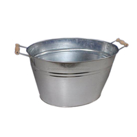 Seau à glace isotherme classique de haute qualité en acier inoxydable avec poignée intégrée pour bar et fête