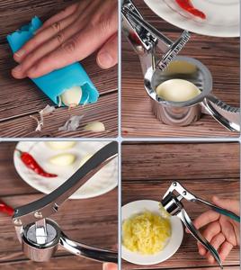 Prensa de Ajo de Acero Inoxidable, Triturador Manual, Exprimidor de Ajo, Herramienta de Cocina - Product Image 5