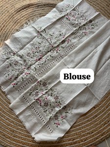 ผ้าส่าหรี Reglance Royal Black Rangoli ปักลายหนักหลายชั้น พร้อมเสื้อไหมประดับเพชร งานปักเต็มผืน ชุดพื้นเมืองอินเดีย - Product Image 6