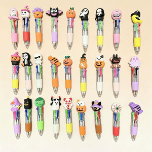 Stylo promotionnel M003 à motif animalier mignon, 0,7 mm, en plastique, 4 couleurs, recharges personnalisables, nouveauté, impression de logo sur corps épais - Product Image 3