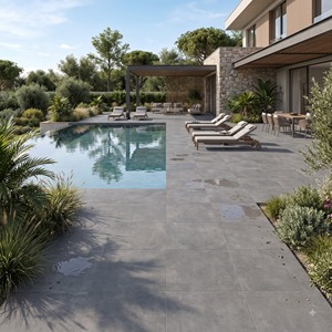 Carrelage en porcelaine Element Caliza 600x600mm antidérapant, revêtement de sol intérieur naturel, maisons contemporaines, intérieurs commerciaux, projet de salle de sport - Product Image 1