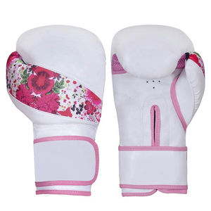 Guantes de Boxeo Profesionales de Alta Calidad, Cómodos, de Cuero de Gamuza, con Absorción de Humedad y Cierre de Gancho y Bucle para Entrenamiento de MMA y Muay Thai - Product Image 1