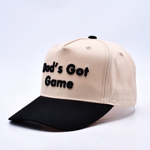 Nouvelles casquettes de baseball sportives 5 panneaux personnalisées avec broderie 2026, 100 % coton, toile standard, séchage rapide, respirantes, ajustables, à fermeture snapback - Product Image 1