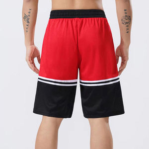 Shorts de basketball décontractés en toile 100 % polyester écologique, taille basse, élastique, double maille, séchage rapide, respirant, vente en gros - Product Image 6