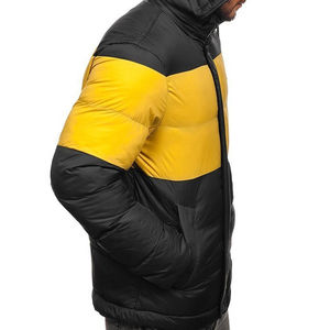 2026 Custom Logo New Design Contrast Quilted Puffer Jacket Stand Collar Windbreak Outdoor Thick Casual Jacket Men - Product Image 5