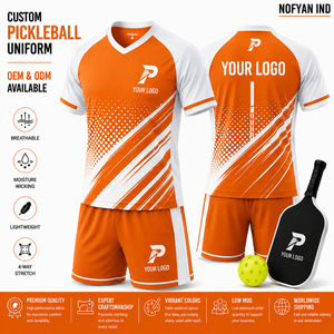 Uniforme de Equipo de Pickleball Personalizado al por Mayor, Conjunto de Jersey y Pantalones Cortos Transpirables que Absorben la Humedad, Fabricación Directa de Fábrica de Ropa Deportiva OEM - Product Image 1