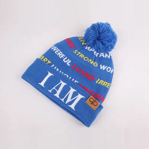 Gorro Deportivo de Punto 100% Acrílico con Pompón, Ropa Deportiva de Primera Calidad, Gorro con Pompón y Forro de Satén - Product Image 3
