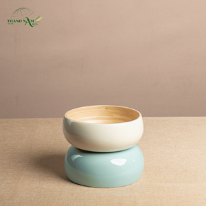 Tazón Curvo Clásico Más Vendido, Hecho de Bambú 100% Natural, Desechable y Ecológico para el Hogar y Restaurantes - Product Image 1