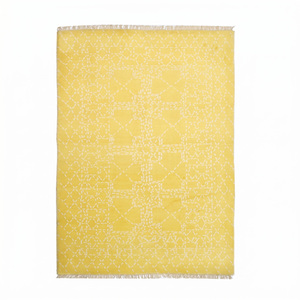 DECORDEC Wool Hand Tufted Non-Slip Eco-Friendly Thick Pile <b>Rug</b> Modern Stitched Geometric Lattice Pattern for Living Room Hotel - Product Image 1