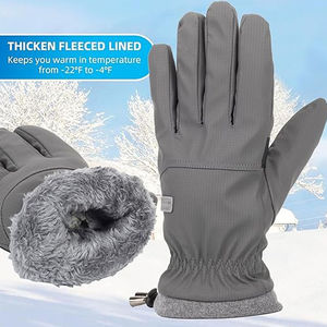 Gants de cyclisme thermiques d'hiver, imperméables, coupe-vent, chauds et confortables, pour la conduite en plein air, sur route et en VTT - Product Image 4