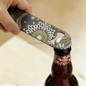 Porte-clés décapsuleur en acier inoxydable vierge personnalisable à faible MOQ, multifonction 3-en-1, forme rectangulaire, pour promotion - Product Image 5