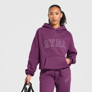 Custom Wears Winter Embroidered <b>Zip</b>-<b>Up</b> Hoodies Women Men Couples Fleece Solid Regular Fit 100% Organic Cotton 300g Breathable - Product Image 2