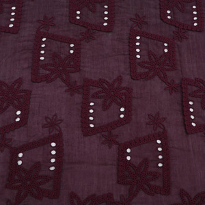 Tela de Georgette con Bordado Africano Premium, Multihilo, para Vestidos de Mujer, Kaftanes y Prendas de Moda - Product Image 2