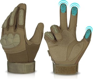 Gants de moto durables, gants de conduite absorbant les chocs, protection des paumes pour réduire les vibrations et améliorer le confort lors des longues balades - Product Image 1