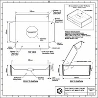 Burgunderrote Luxus Wiederverwendbare Biologisch Abbaubare Umweltfreundliche Schokoladen-Geschenkbox Offset Individuelles Logo E-Flute Wellpappe
