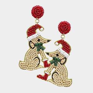 Pendientes de Bisutería de Moda, Pendientes Bordados Hechos a Mano con Cuentas para Mujeres y Niñas, Exportador de la India, RF Crafts - Product Image 1