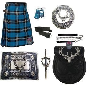Collection ultime de 8 kilt de style écossais par ONSTYLE : Vêtements écossais haut de gamme - Kilt de 8 yards et ensemble d'accessoires complets - Product Image 1