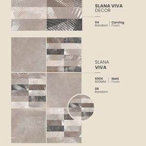 Baldosa de porcelana mate con textura esculpida de 600x600 mm para conceptos de suelos residenciales y comerciales de alta gama - Product Image 1