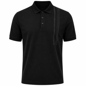 Polo de Manga Corta para Hombre, Color Personalizado, Tejido Piqué, Informal, Transpirable, Diseño de Color Sólido, MOQ Bajo - Product Image 5