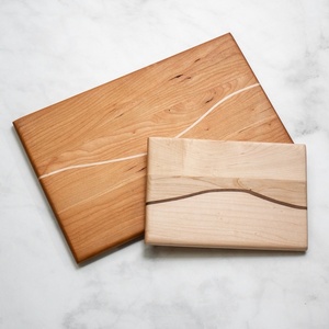Tabla de cortar de acacia de primera calidad, tabla de cortar de madera maciza de acacia, bloque de madera dura de acacia natural - Product Image 5
